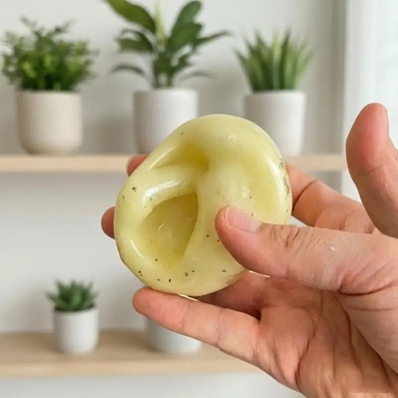 Mashed Potato Stress Ball – TPR Squeeze Toy with Crinkle Sound Novelty Squeeze Toy PLUSH
