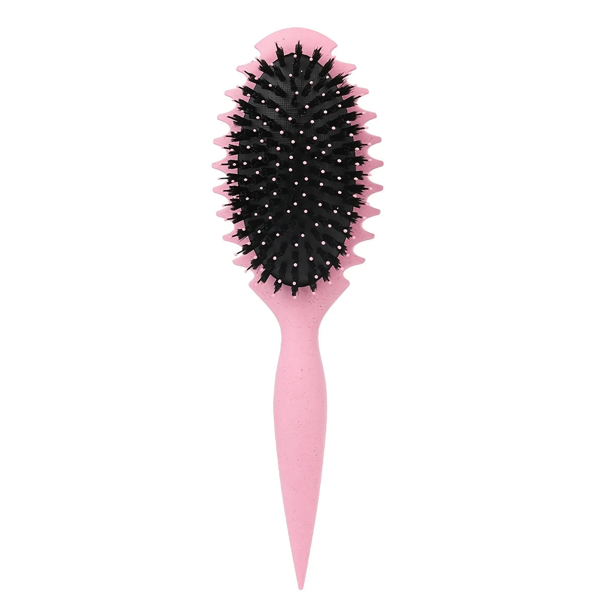 Candy Curl Defining Comb – Soft Bristle Wet Hair Brush Curl Defining Comb PLUSH Pink