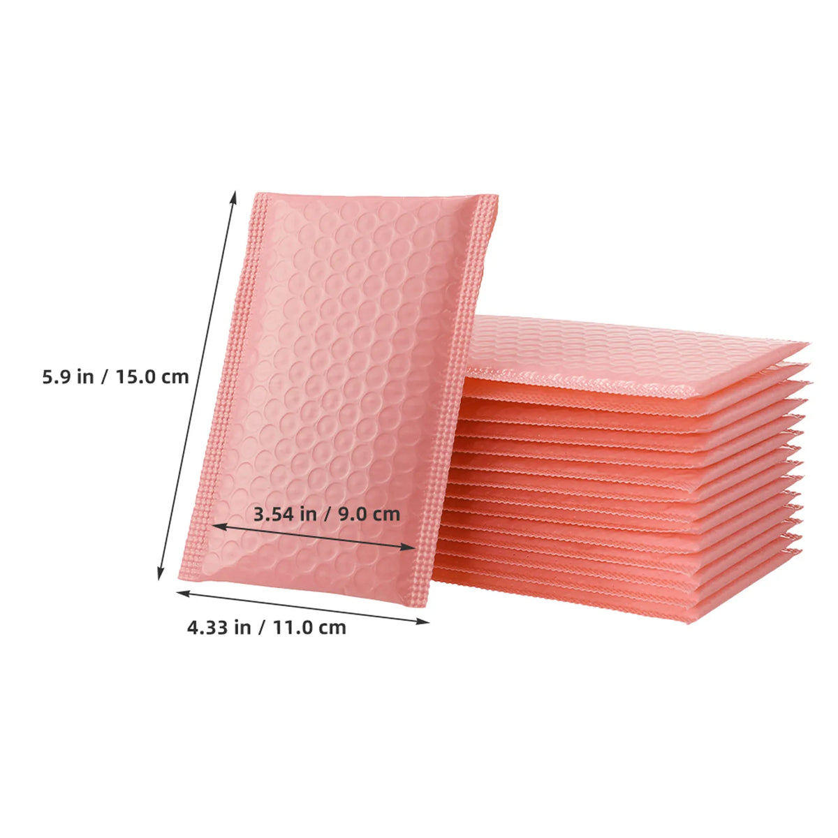 60pcs Bubble Mailers Padded Shipping Bags | Waterproof Self-Seal Bubble Mailers PLUSH 15X11X0.5CM