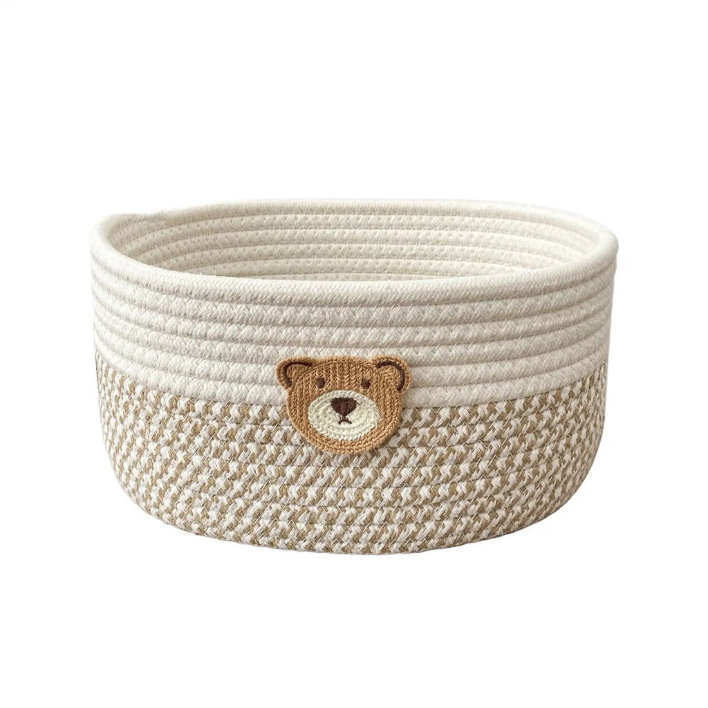 Woven Rope Storage Basket – Multifunctional Organizer Bin Woven Storage Basket PLUSH
