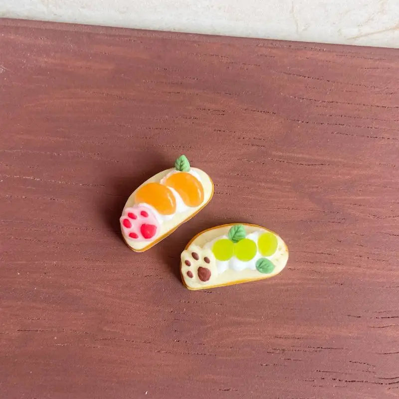 Miniature Dollhouse Berry Ice Cream Toast Model – DIY Accessory Dollhouse Accessory PLUSH