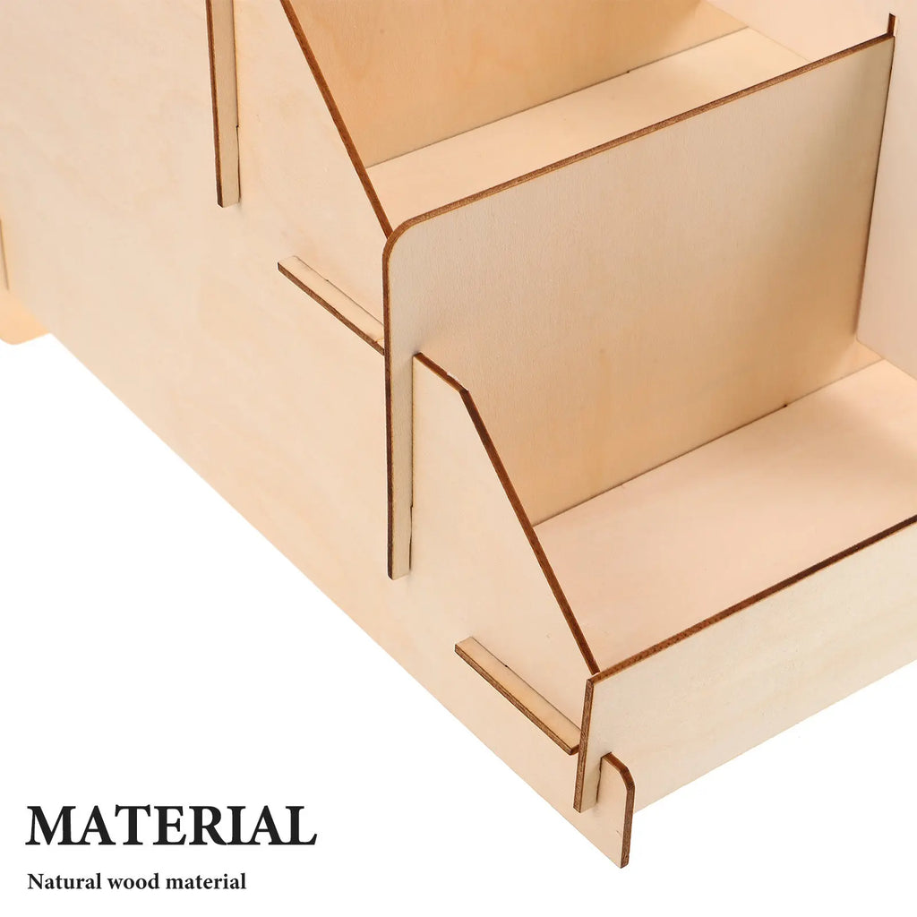 Wood Card Display Stand – Desk & Counter Rack for Cards Card Display Stand PLUSH