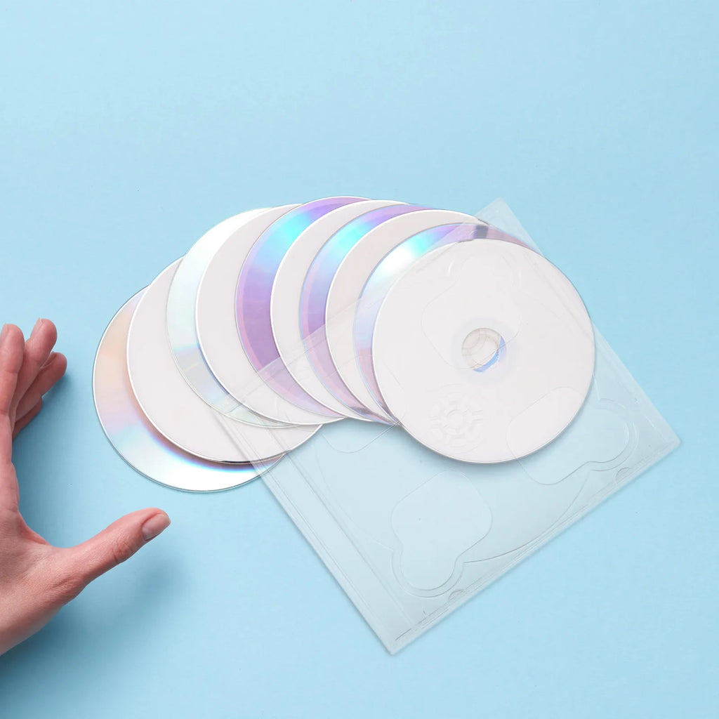 10-Pack Double CD Jewel Cases – Clear Stackable Disc Holders CD Jewel Cases PLUSH