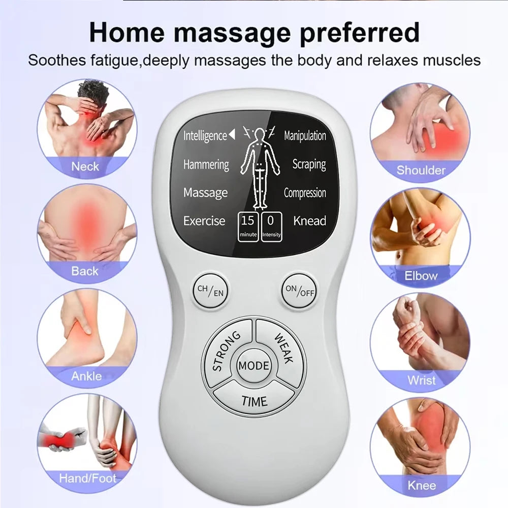 EMS Dual Output Electric Massager – 8 Modes, Full Body EMS Electric Massager PLUSH