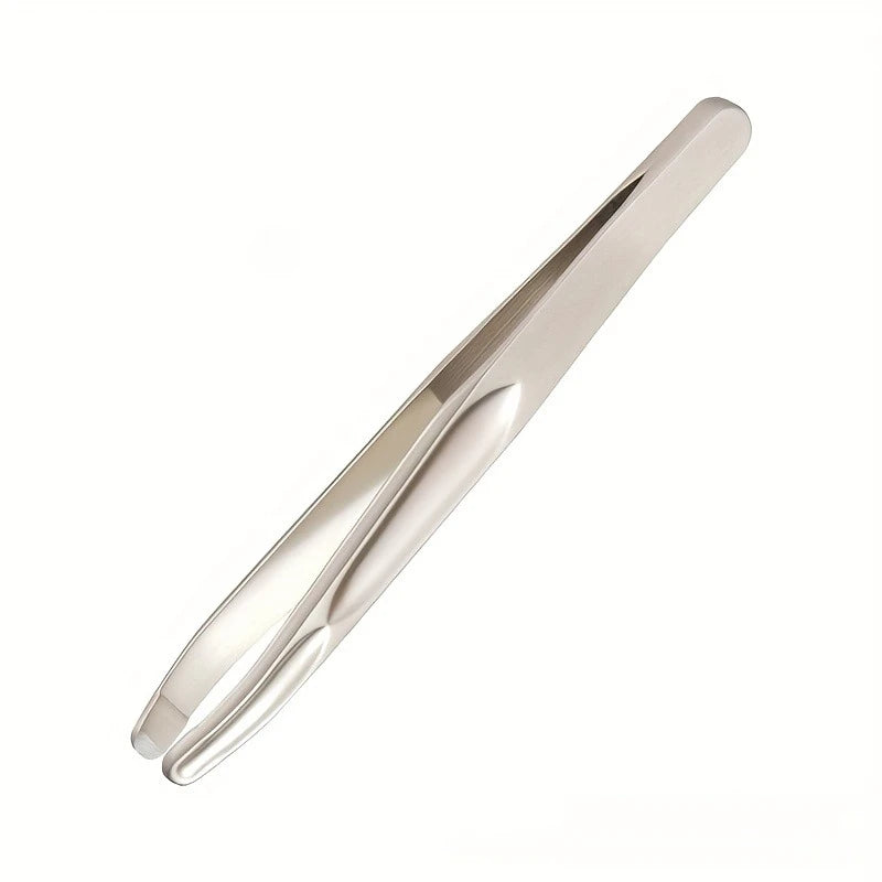 Ouriner Round Tip Tweezers – Eyebrow & Facial Hair Removal Eyebrow Tweezers PLUSH Light Gold 1 PC
