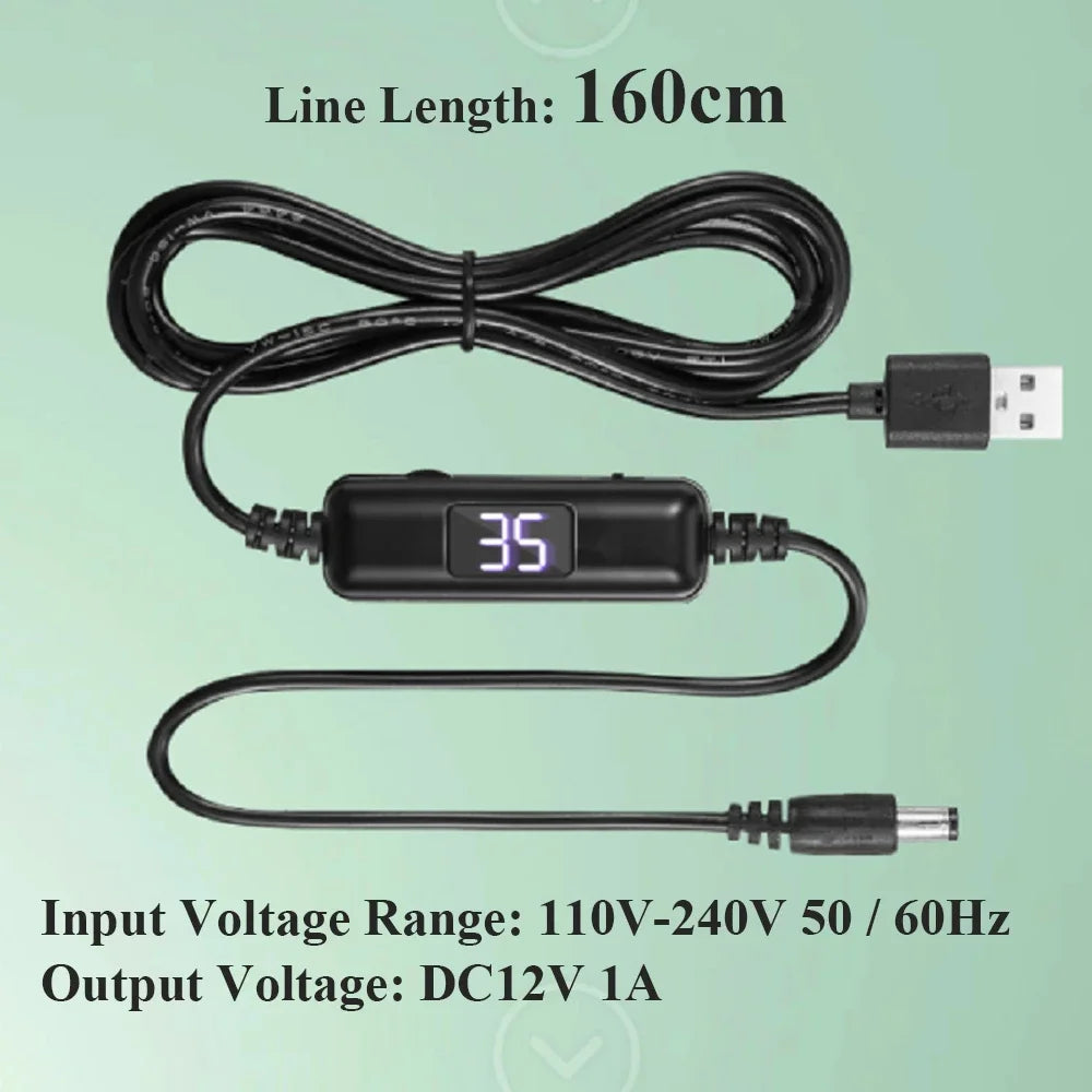 LED USB Power Cord for Nail Drill – Adjustable Speed & Direction Nail Drill Accessory PLUSH