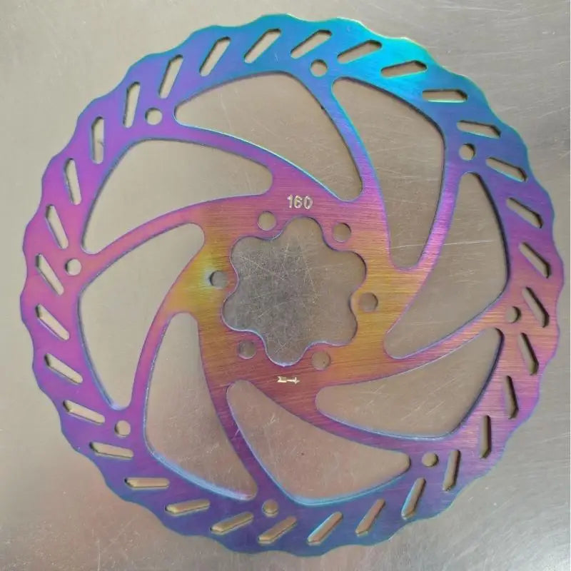 160mm Oil Slick Hydraulic Disc Brake Rotor Set with Bolts Disc Brake Rotor PLUSH