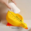 Duck Soap Dish – Self Draining Soap Holder with Tray Soap Dish PLUSH Yellow