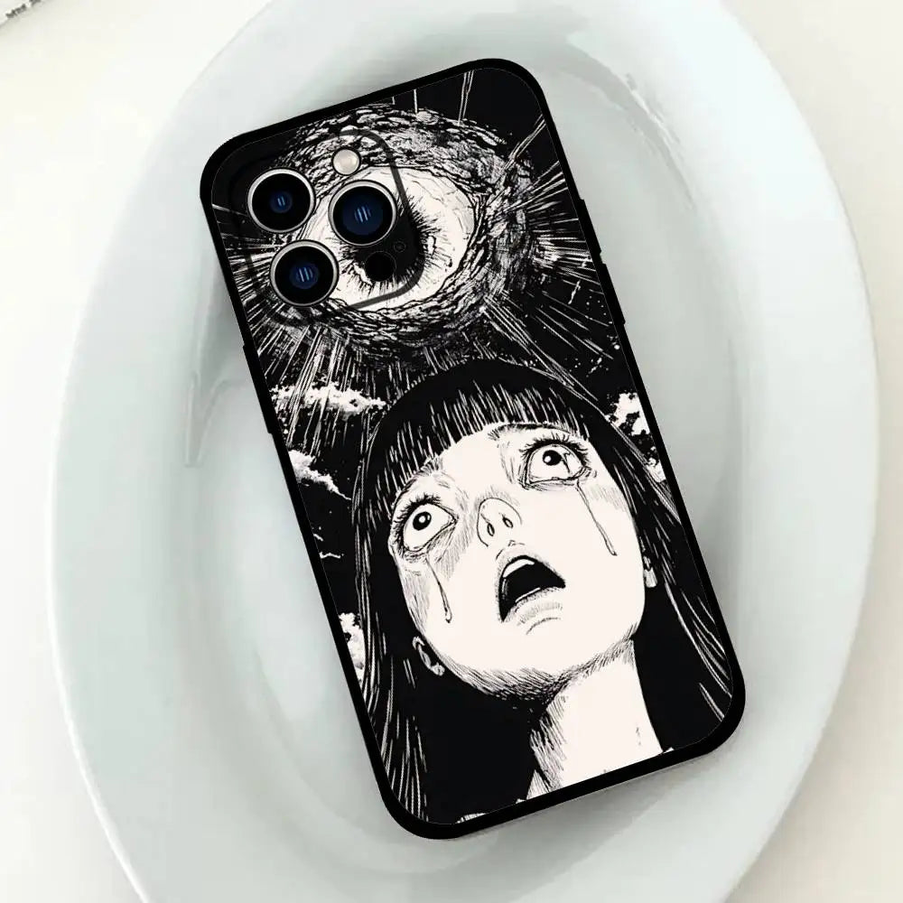 Junji Ito Anime iPhone Case – Shockproof Silicone Cover Anime Phone Case PLUSH -4 iPhone 11 Pro