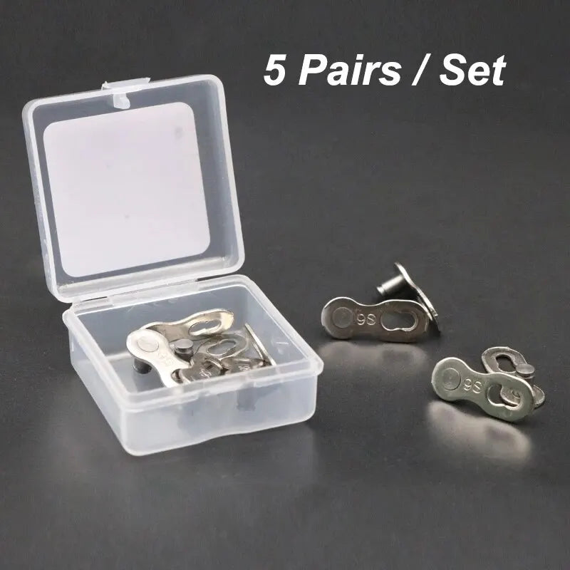 RIDERACE Quick Master Links 10/11/12 Speed Bike Chain – 5 Pairs Bike Chain Connector PLUSH