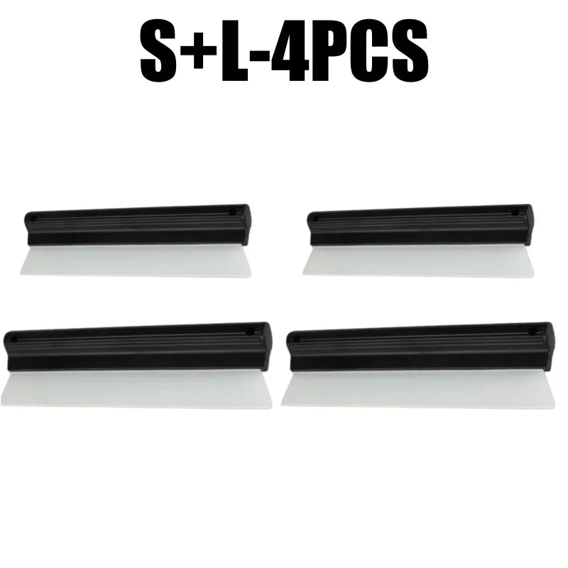 Soft Silicone Squeegee Car Wrap Tool – Window Wiper & Scraper Car Detailing Squeegee PLUSH Mix-4PCS