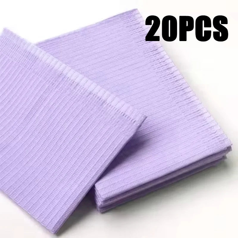 Disposable Waterproof Table Covers – Tattoo & Nail Mat 20–125pcs Disposable Table Cover PLUSH Purple-20PCS