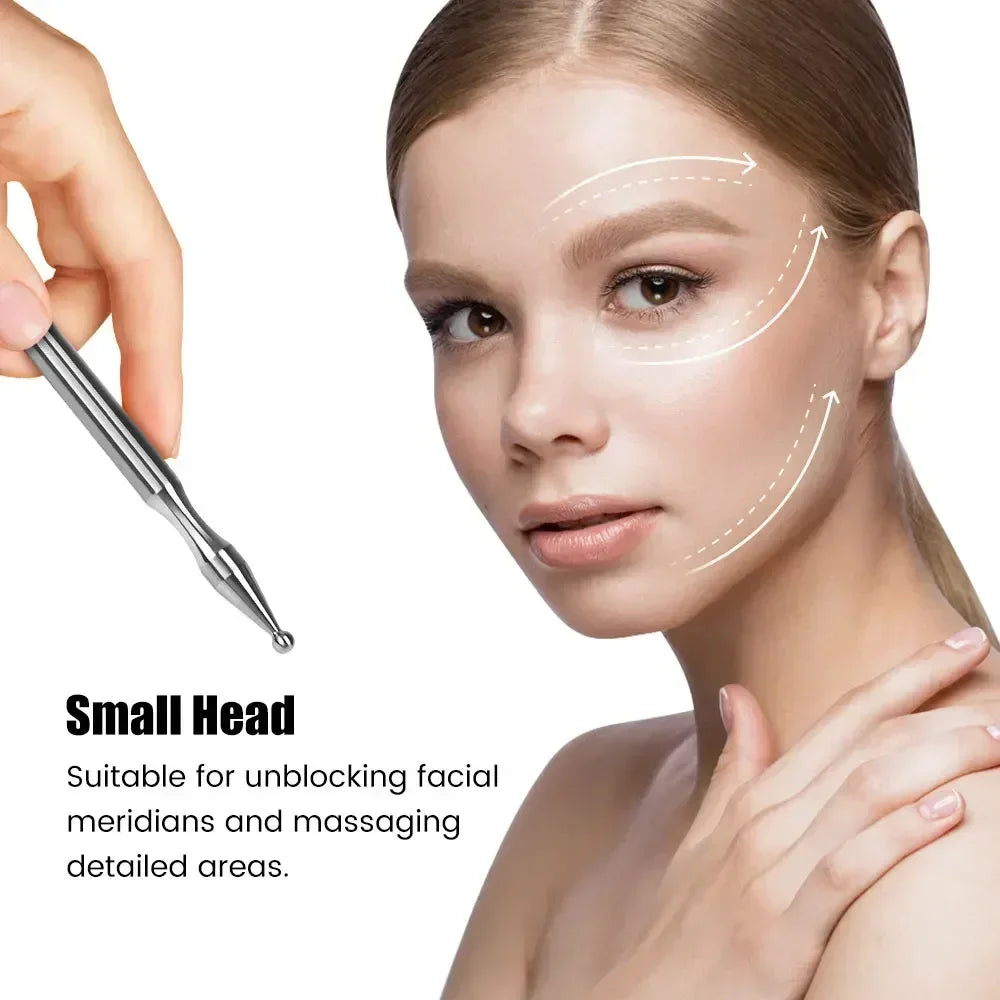Stainless Steel Acupressure Pen – Dual Head Body Massager Tool Acupressure Massage Tool PLUSH
