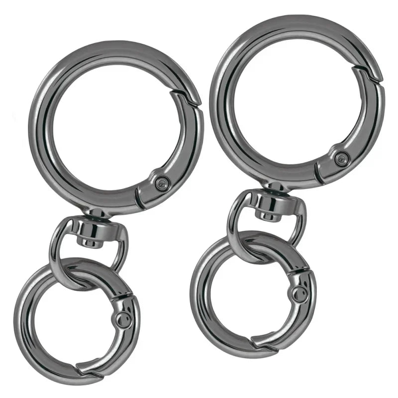 Metal Carabiner Snap Hooks & O-Ring Swivel Clasps – 2 Sets Jewelry Clasps & Hooks PLUSH