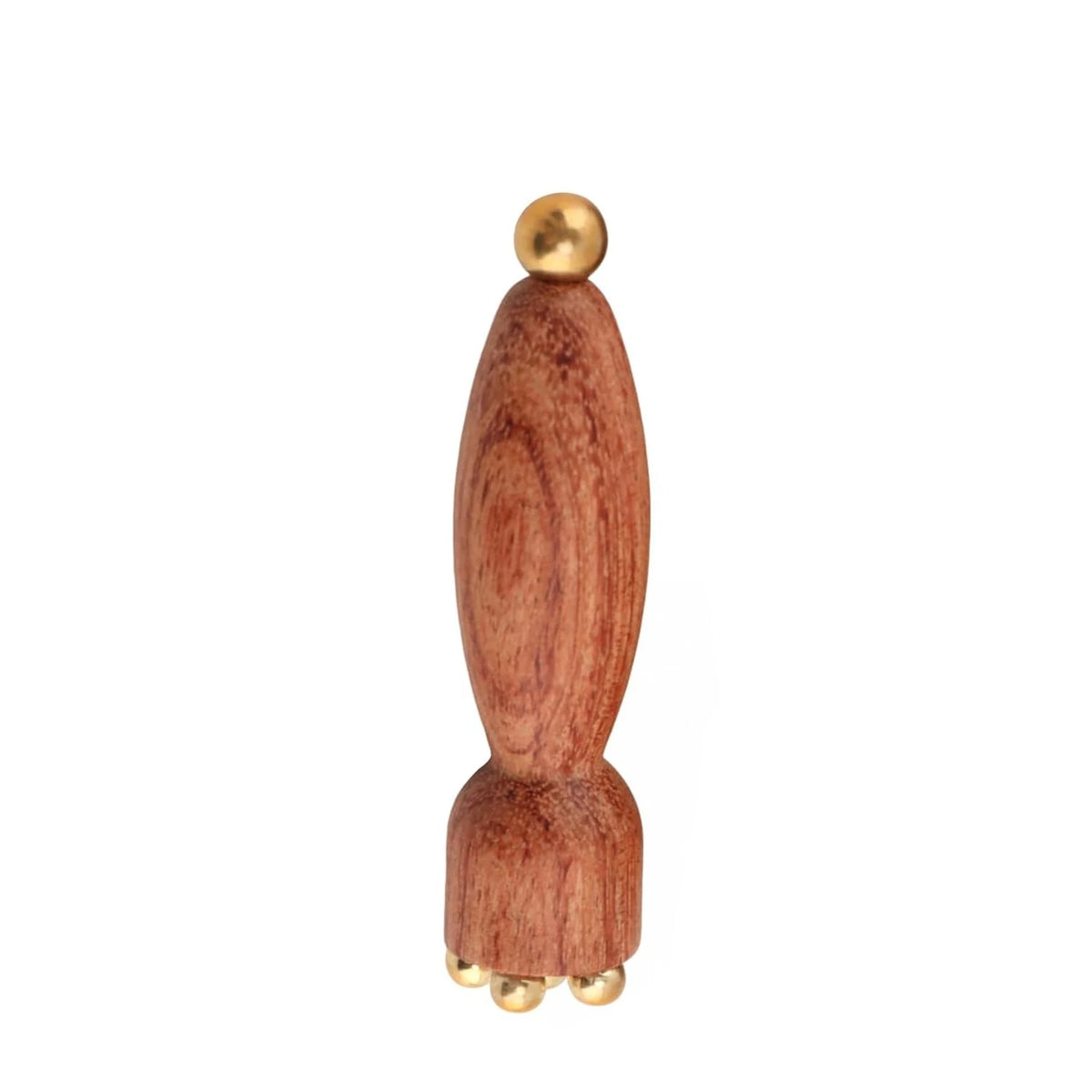 Wooden Y-Shaped Facial Massage Tool Kit with Brass Beads Facial Massage Tool PLUSH 1PC B
