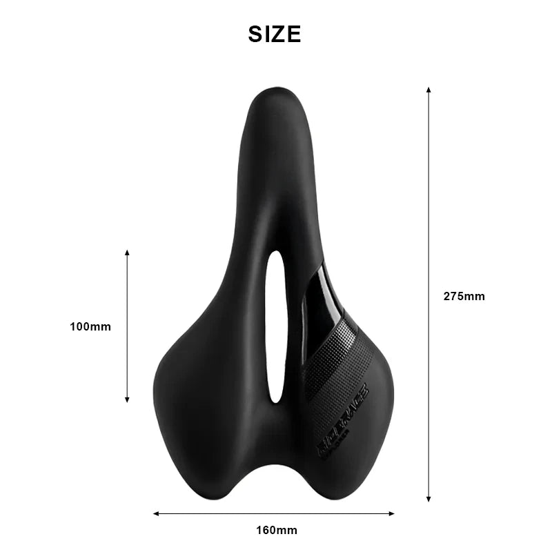 Hollow MTB & Road Bike Saddle – Unisex PU Leather Seat Bike Saddle PLUSH