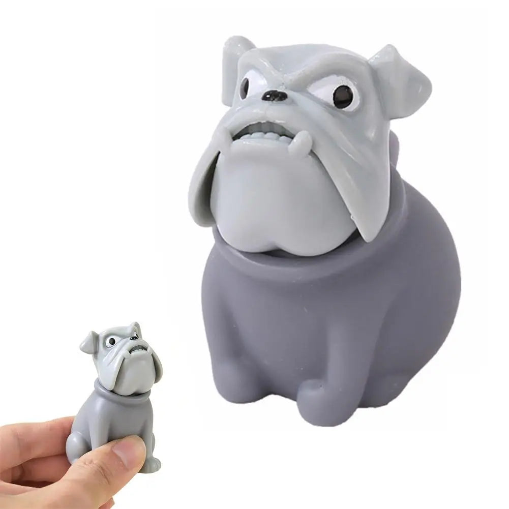 Pug Squeeze Fidget Toy – Stretchy Sensory Doll for Desk & On-Go Squeeze Fidget Toy PLUSH Gray