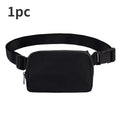 10pcs Waterproof Sports Fanny Pack – Crossbody Chest Bag Sports Fanny Pack PLUSH Black-1pc