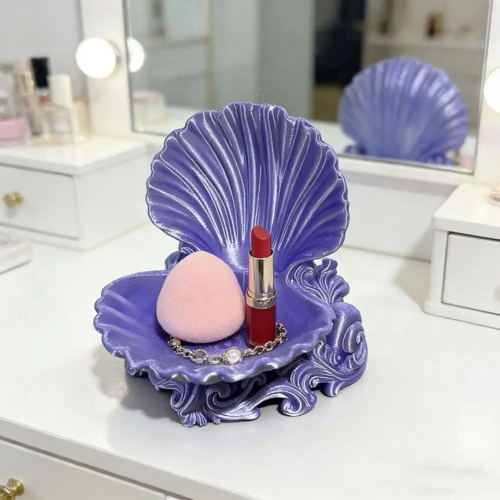 3D Printed Shell Jewelry Tray | Ocean Wave Organizer Jewelry Organizer Tray PLUSH