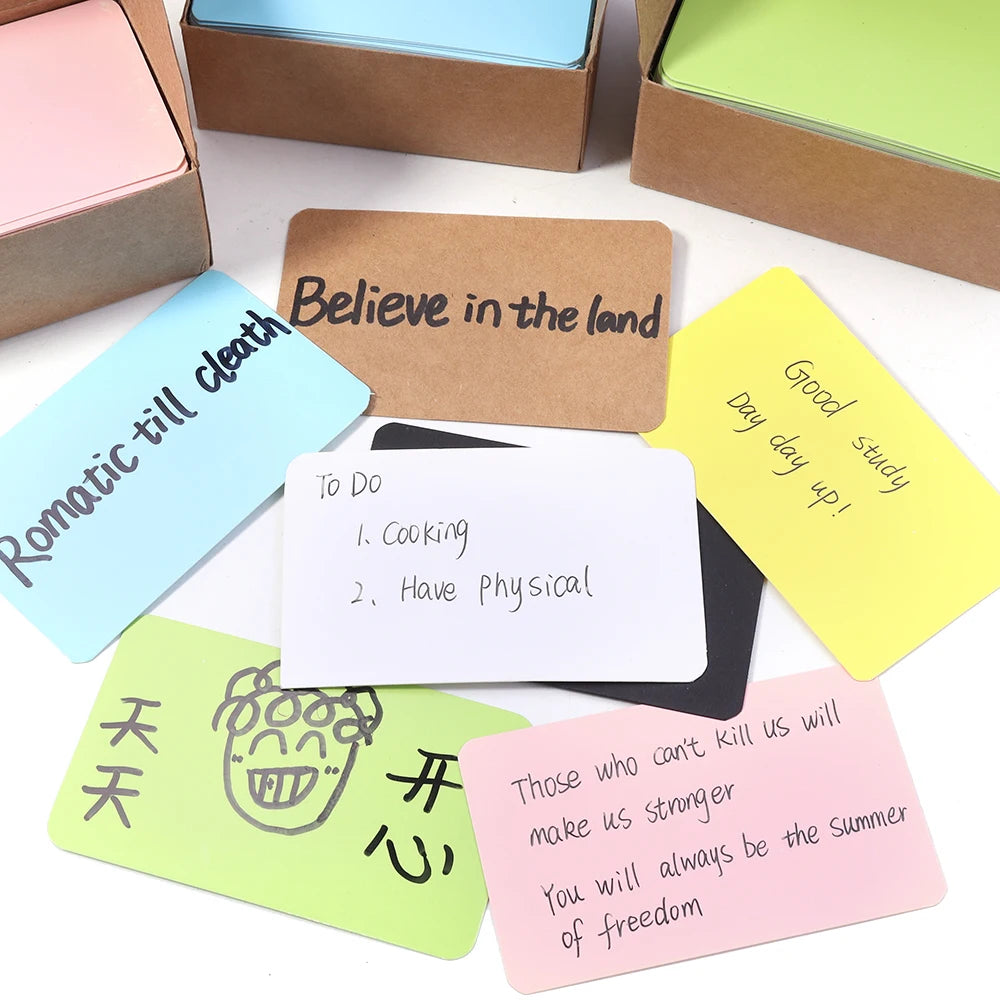 100pcs Blank Kraft Paper Cards 54x88mm – Notes, Tags & Invites Blank Kraft Paper Cards PLUSH