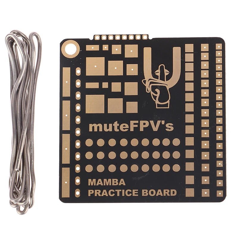 Mamba FPV Soldering Practice Board 49x49mm – DIY Skill Builder Soldering Practice Board PLUSH