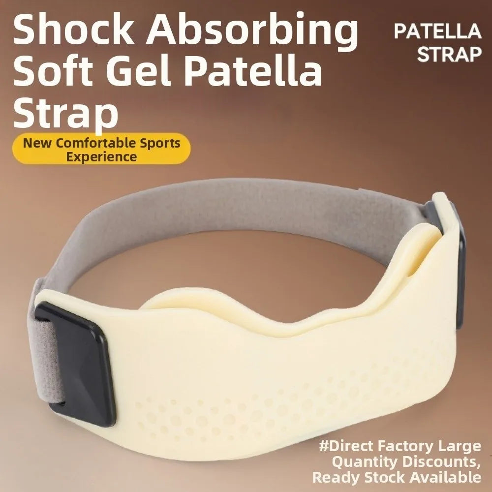 Elastic Knee Support Straps with Silicone Cushion – 1 Pair Knee Support Strap PLUSH
