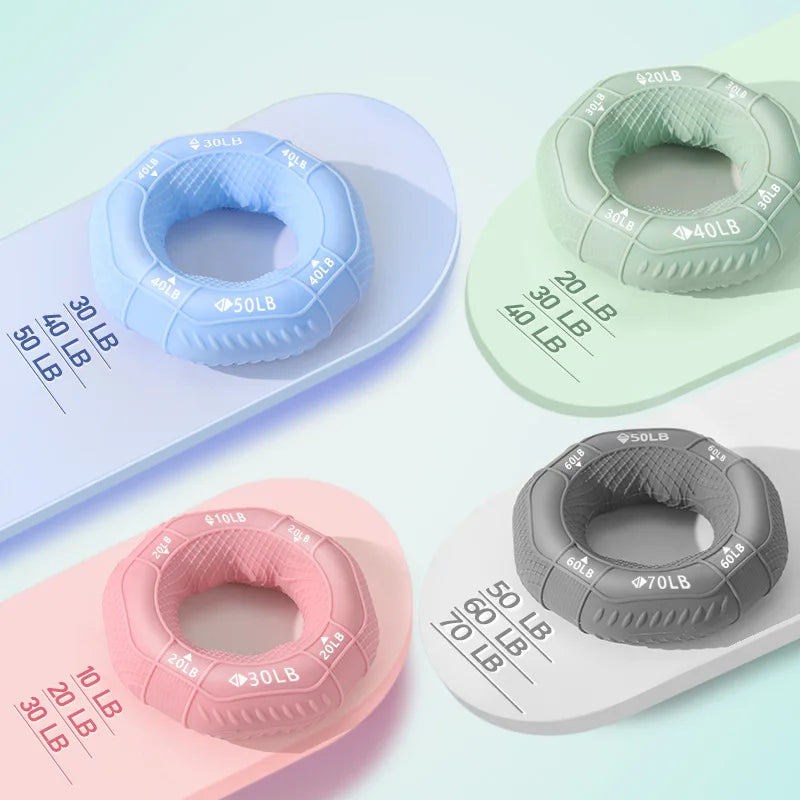 Silicone Finger Grip Ring – Dual Resistance Hand Strengthener Grip Strength Trainer PLUSH