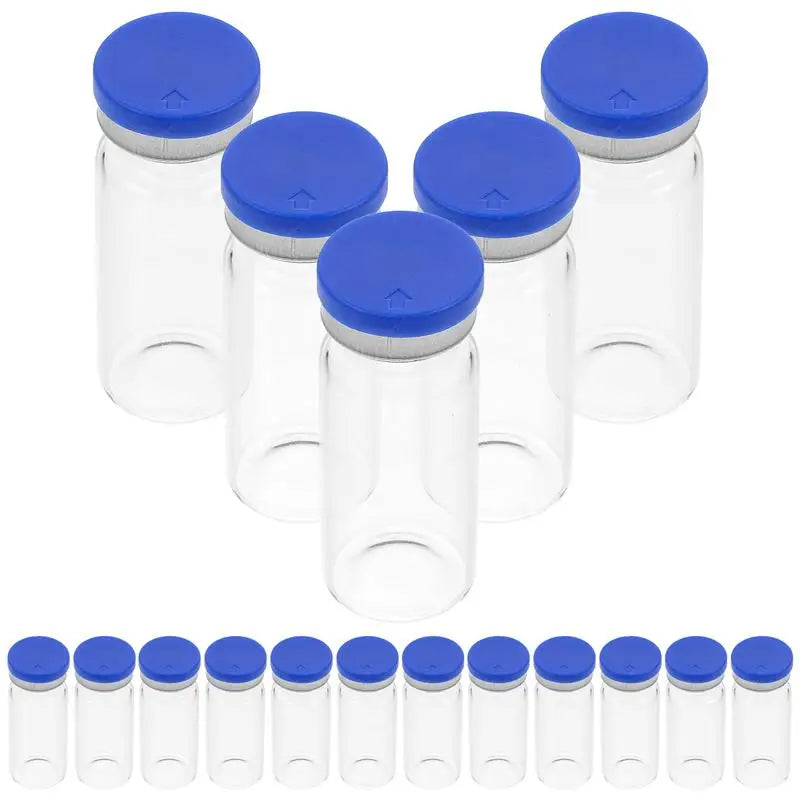 20pcs 10ml Clear Glass Vials with Caps – Sample Bottle Set Glass Sample Vials PLUSH