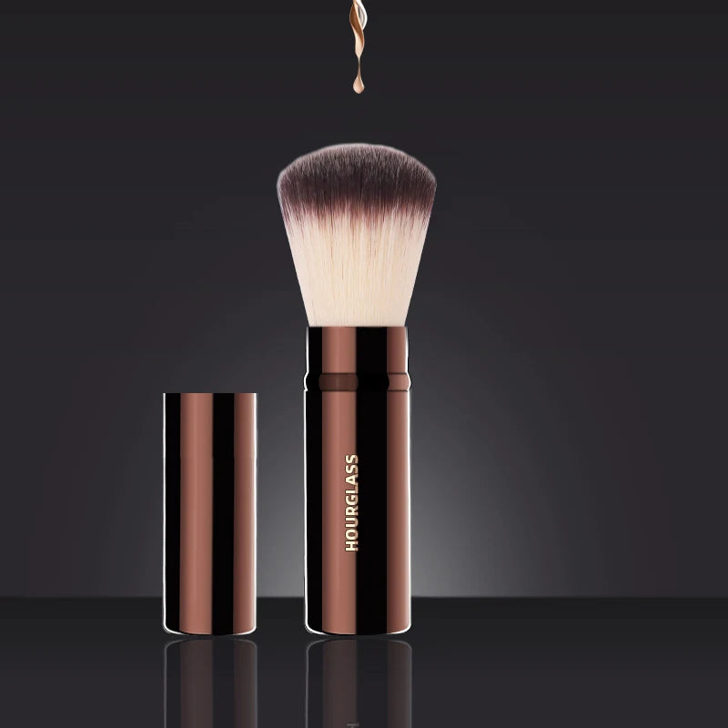 Retractable Kabuki Foundation Brush No.22 – Soft Fiber Kabuki Makeup Brush PLUSH