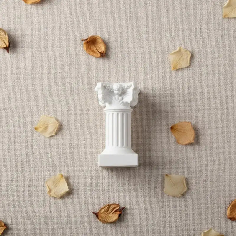 Roman Column Pedestal Candle Holder & Decorative Figurine Decorative Candle Holder PLUSH