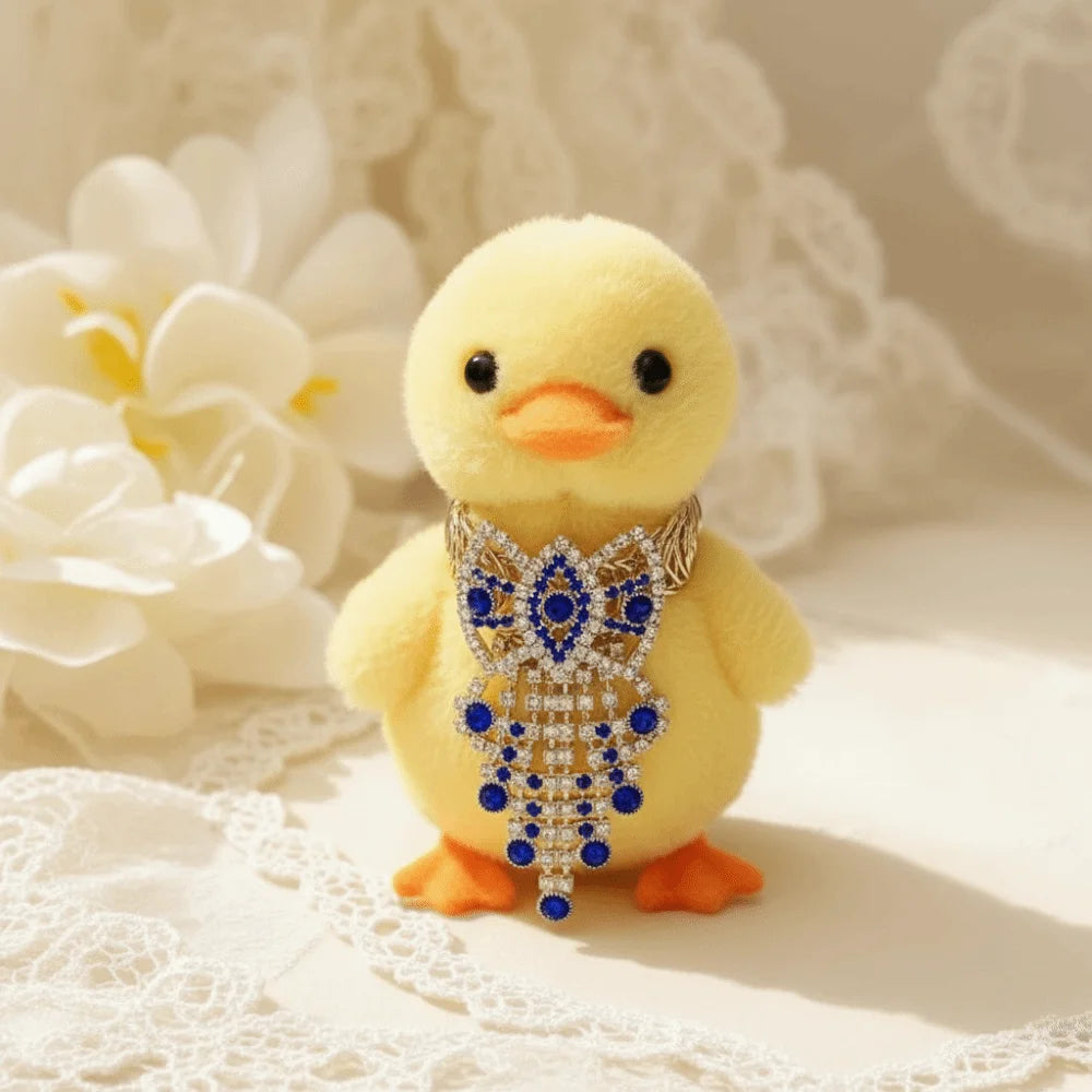 Luxury Rhinestone Beaded Pet Necklace for Rabbit, Duck & Goose Pet Necklace PLUSH