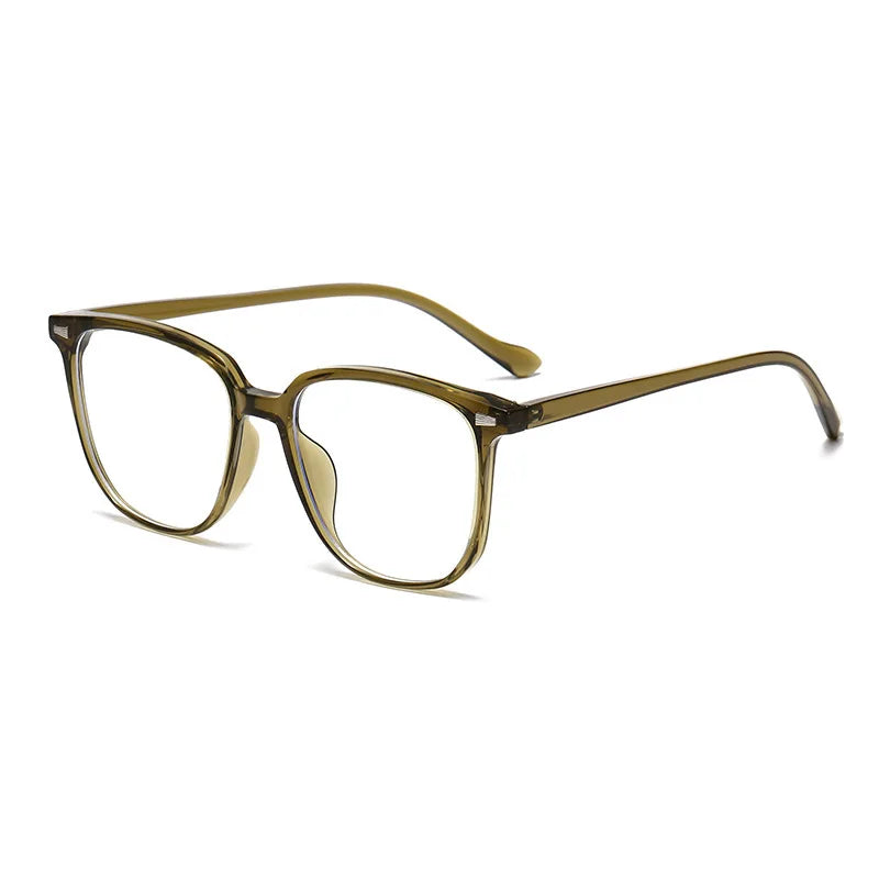 Photochromic Blue Light Glasses Square Frame Myopia Up to -4.0 Photochromic Eyeglasses PLUSH