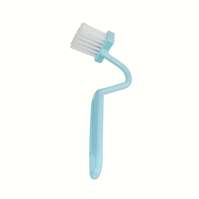 Blue V-Shaped Toilet Brush | S-Arc Design Deep Clean Toilet Cleaning Brush PLUSH