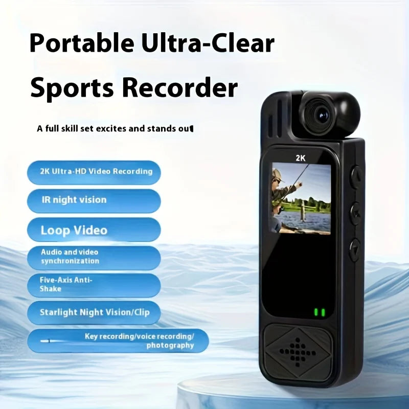 Portable 2K HD Vlog Camera – 180° Rotating Lens & Stabilizer Pocket Vlog Camera PLUSH