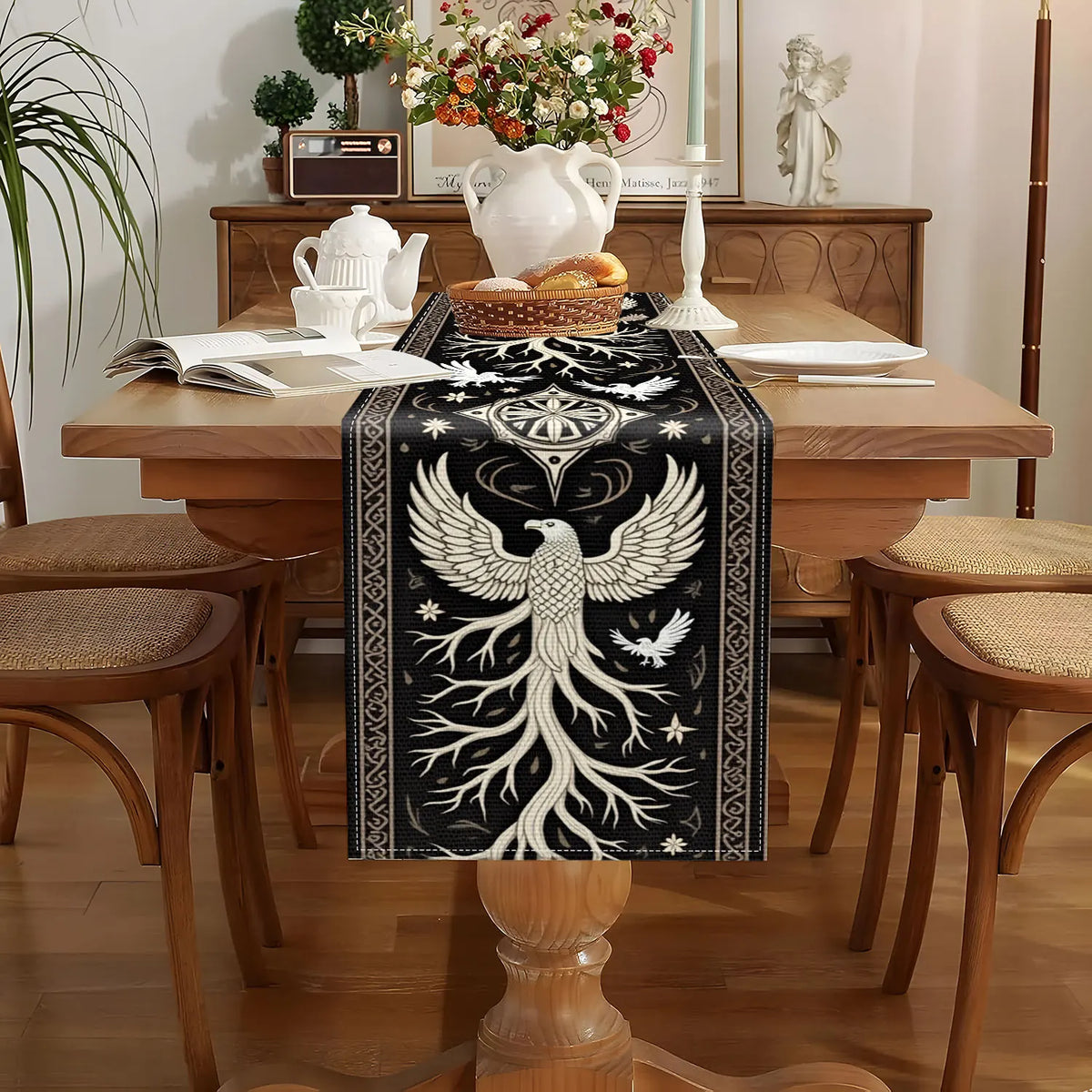 Tree of Life Eagle Totem Table Runner – Home & Party Décor Table Runner PLUSH