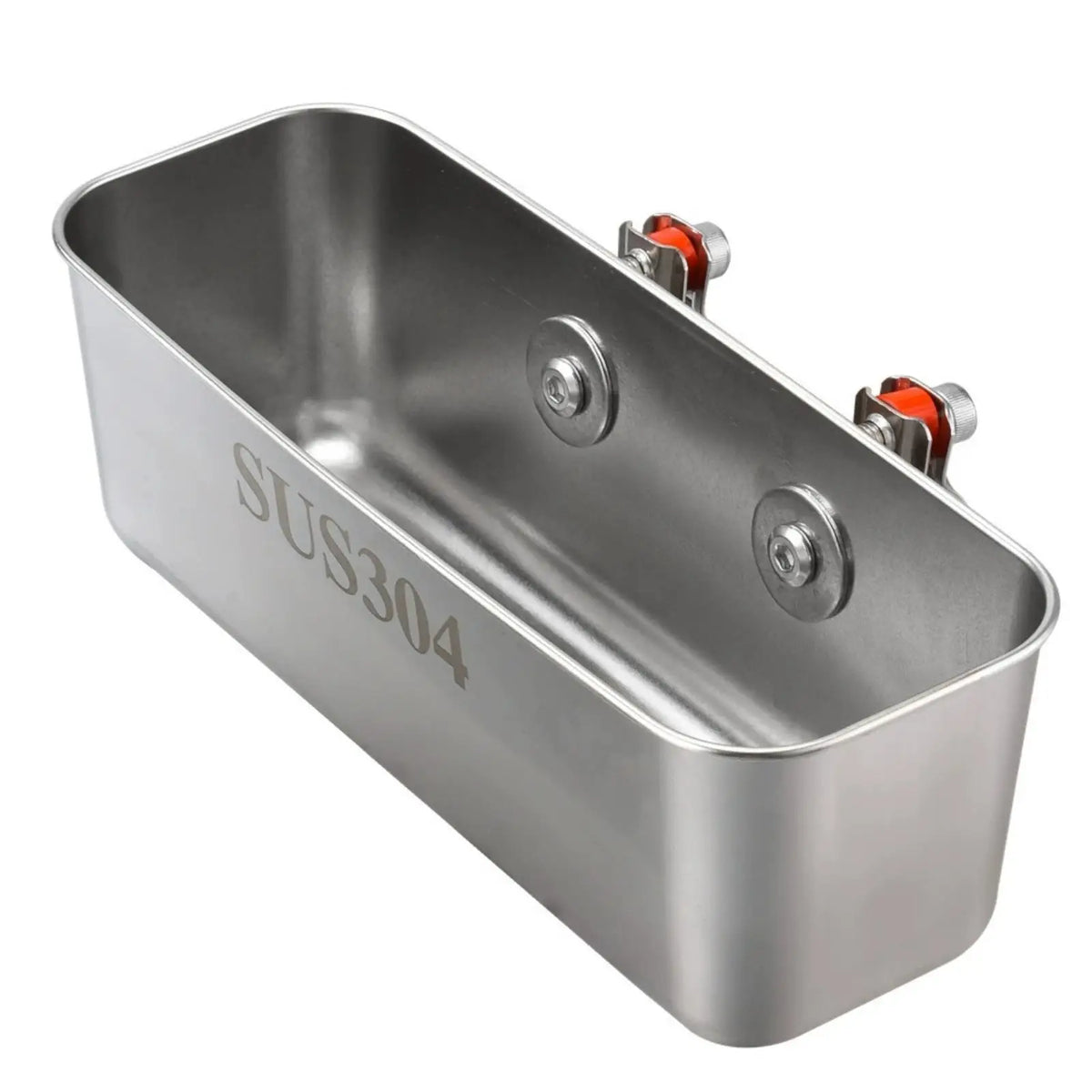 Rail Mounted Stainless Steel Fishing Box for Yacht Railing Rail Mount Fishing Box PLUSH 32MM