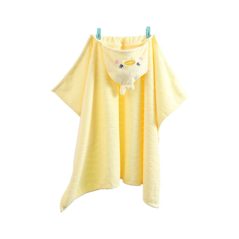 Animal Hooded Baby Bath Towel – Soft Newborn Swaddle 80x120cm Hooded Baby Towel PLUSH
