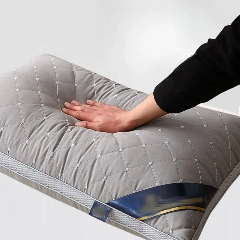 High Resilience Cervical Support Pillow – Home, Dorm & Hotel Cervical Support Pillow PLUSH Gray 1 PCS 48x74cm 750g