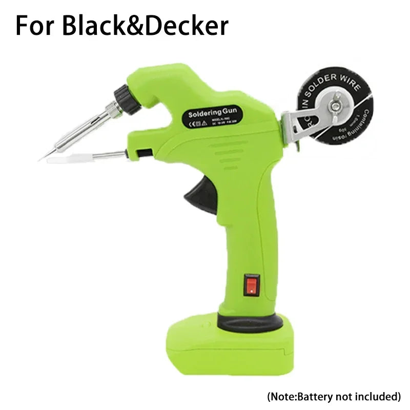 ZWINCKY Cordless Soldering Iron Gun for 18V Li-Ion Battery Cordless Soldering Iron PLUSH For BlackDecker China Mainland