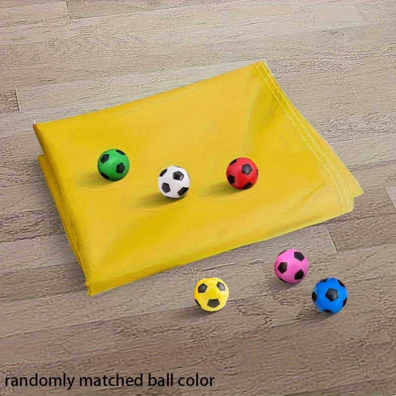 Team Building Throw Ball Cave Mat Game Set – 200×145cm, 6 Balls Team Building Game Set PLUSH Yellow