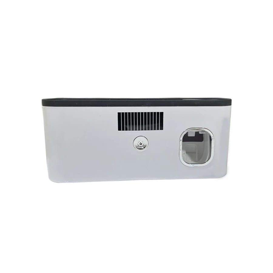 Wall-Mounted Toothbrush Holder UV Sterilizer & Dispenser 5 Slots Toothbrush Holder PLUSH WHITE