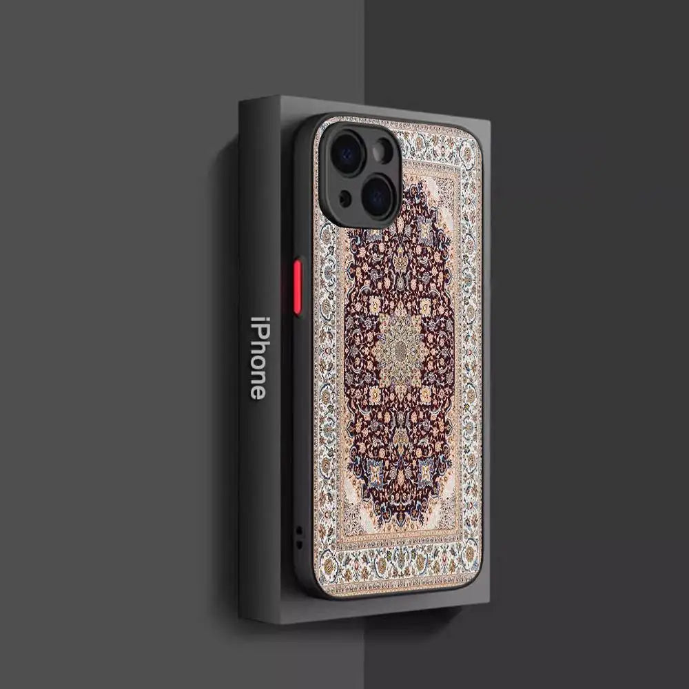 Persian Carpet Floral iPhone Case – Shockproof Matte Cover Phone Case PLUSH -7 iPhone Air