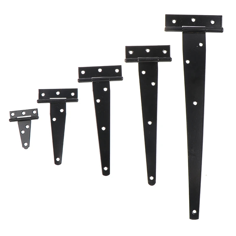 Black T-Shape Triangle Hinges – Cabinet, Gate & Shed Doors Door Hinge Hardware PLUSH