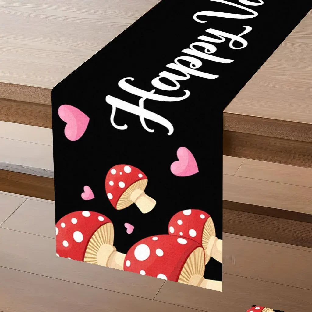 Valentine's Day Table Runner – Polyester Home Décor Fabric Table Runner PLUSH