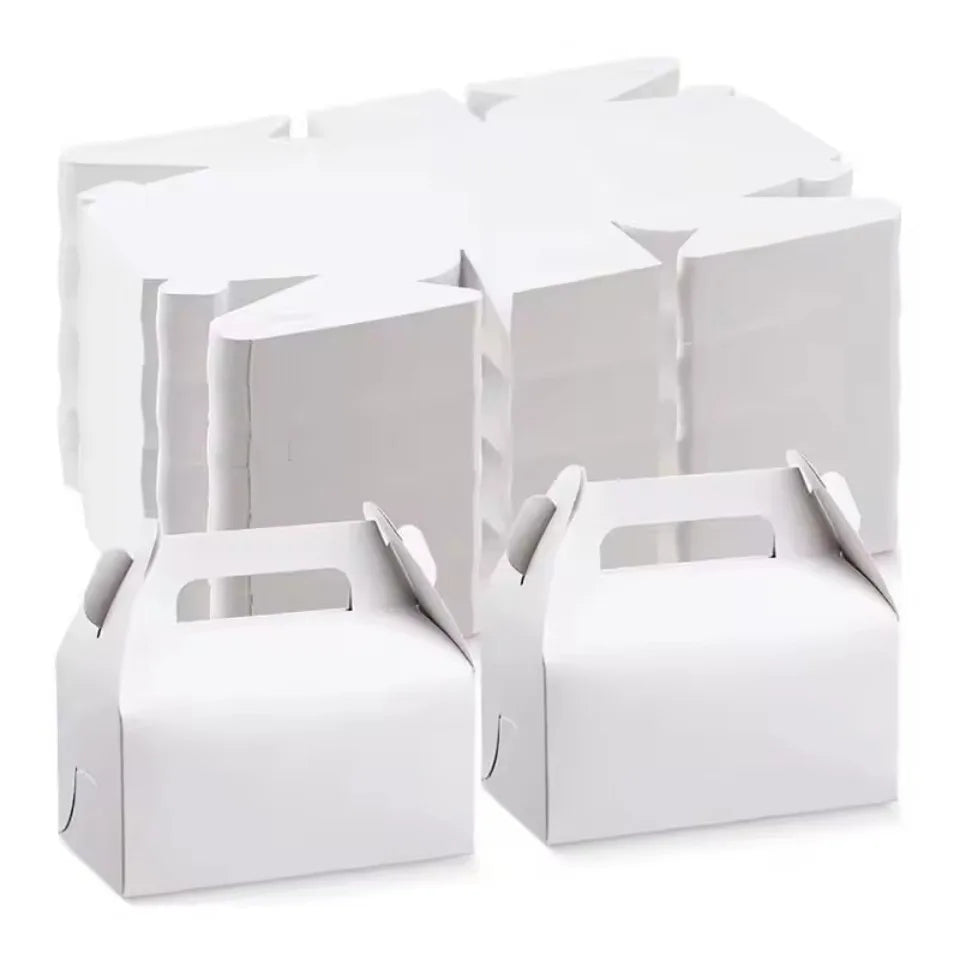 Kraft Paper Gift Boxes 10/20pcs – DIY Party & Wedding Packaging Gift Packaging Boxes PLUSH White 20PCS
