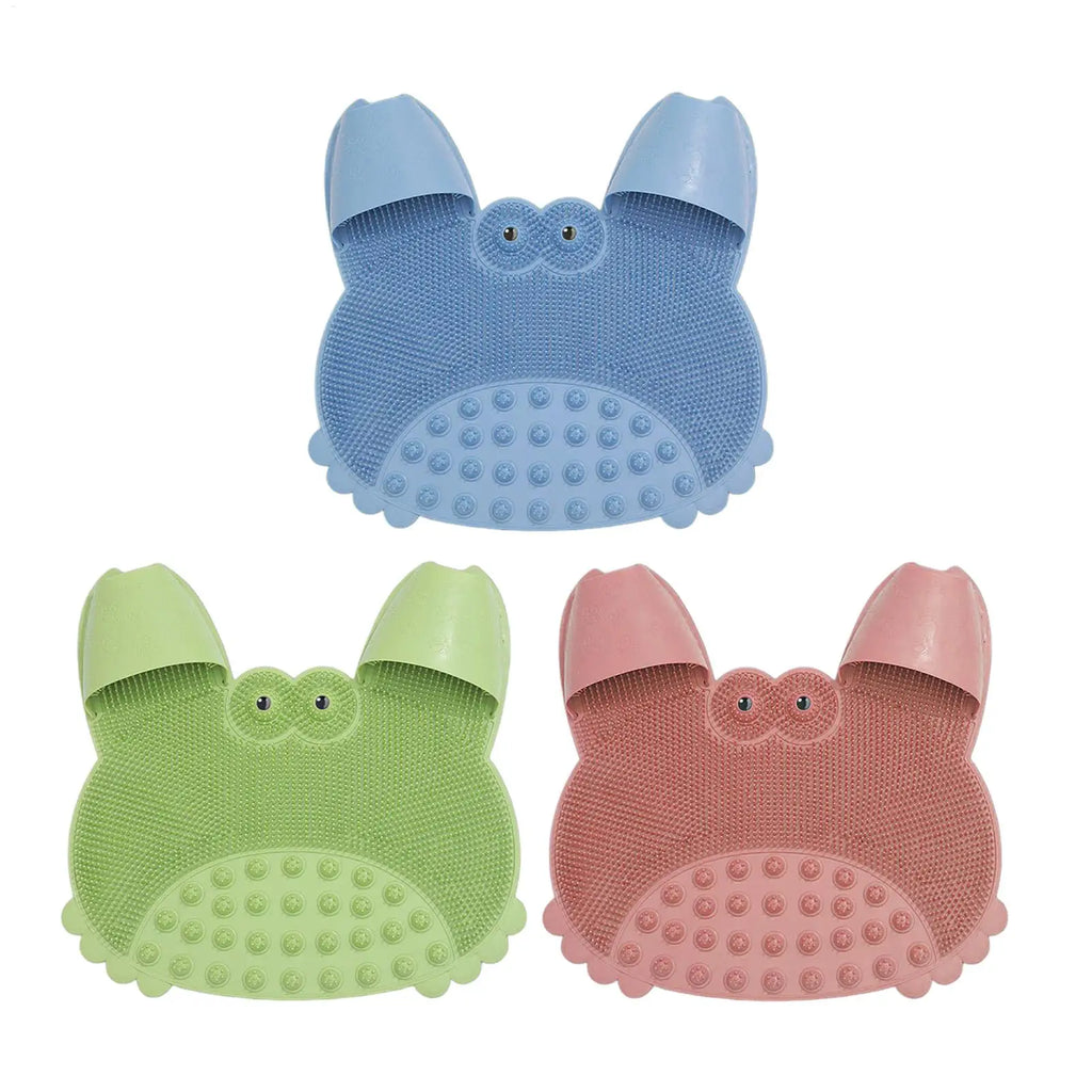 Silicone Foot Scrubber Shower Mat with Suction Cups – 55x43cm Foot Scrubber Mat PLUSH