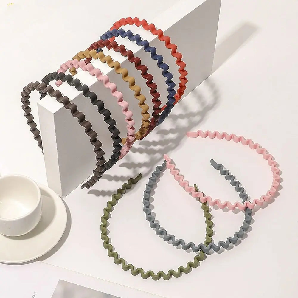 Korean Matte Teeth Wave Headband – Non-Slip Hair Hoop Hair Headband PLUSH