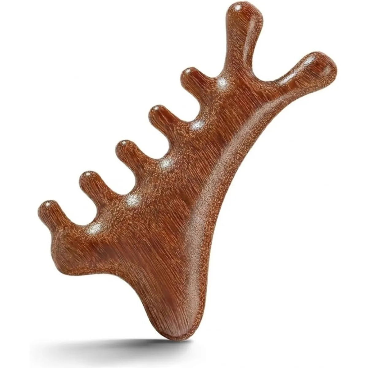 Wooden Scalp Massager Comb & Gua Sha Tool – Wet & Dry Scalp Massage Comb PLUSH 1PC 4in1