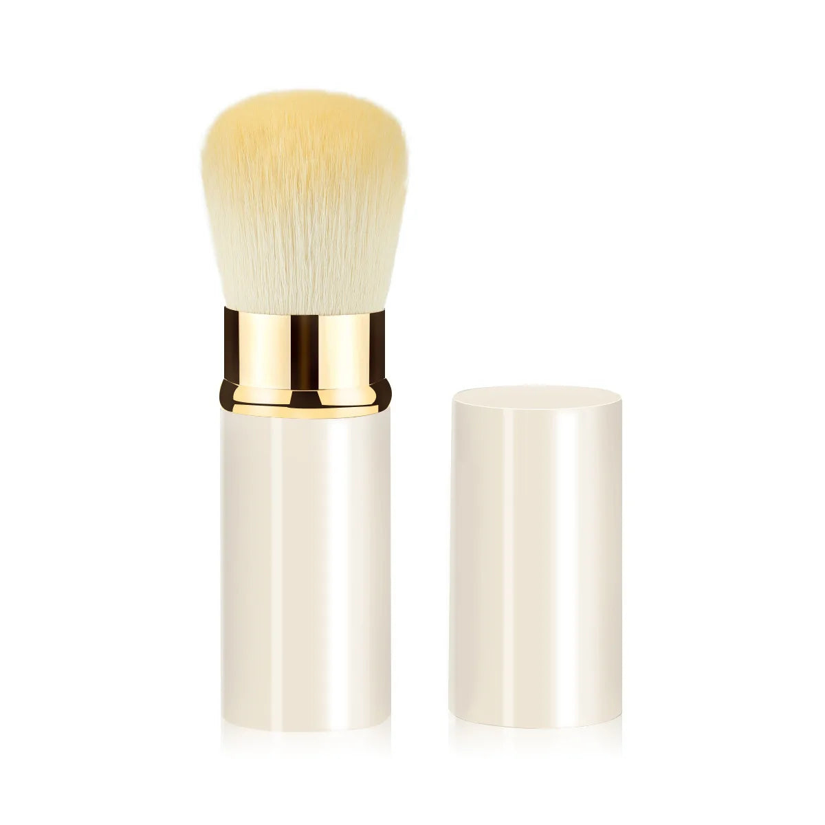 Mini Retractable Powder Blush & Highlight Brush | Portable Makeup Brush PLUSH No.4