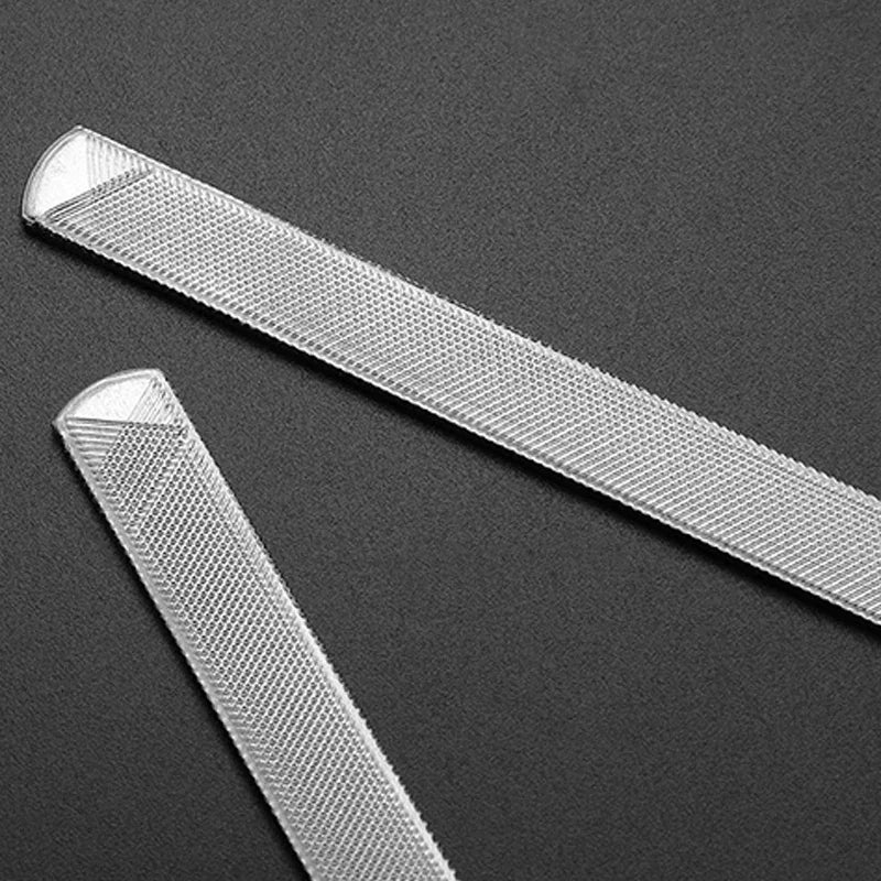 Stainless Steel Nail File Polishing Block – 1 or 2 Pcs Nail File & Buffer PLUSH